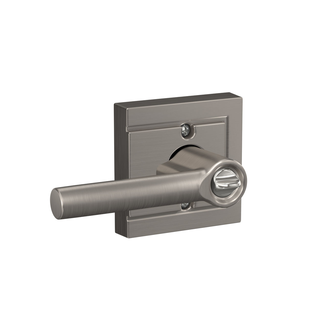 Broadway Lever Keyed Entry Lock with Upland Trim