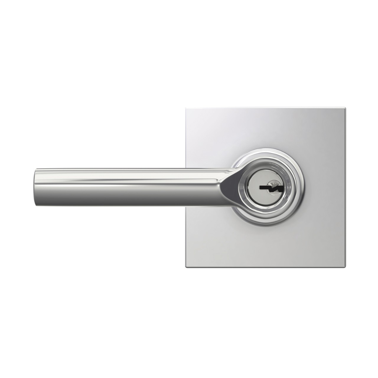 Broadway Lever Keyed Entry Lock with Collins Trim