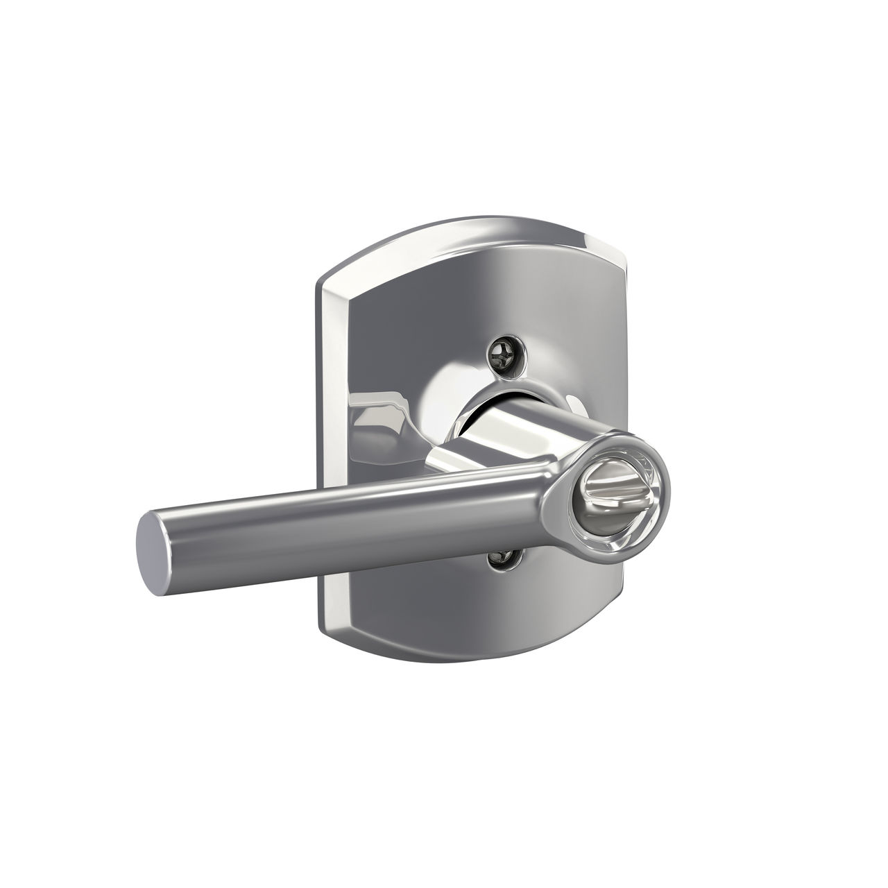 Broadway Lever Keyed Entry Lock with Greenwich Trim