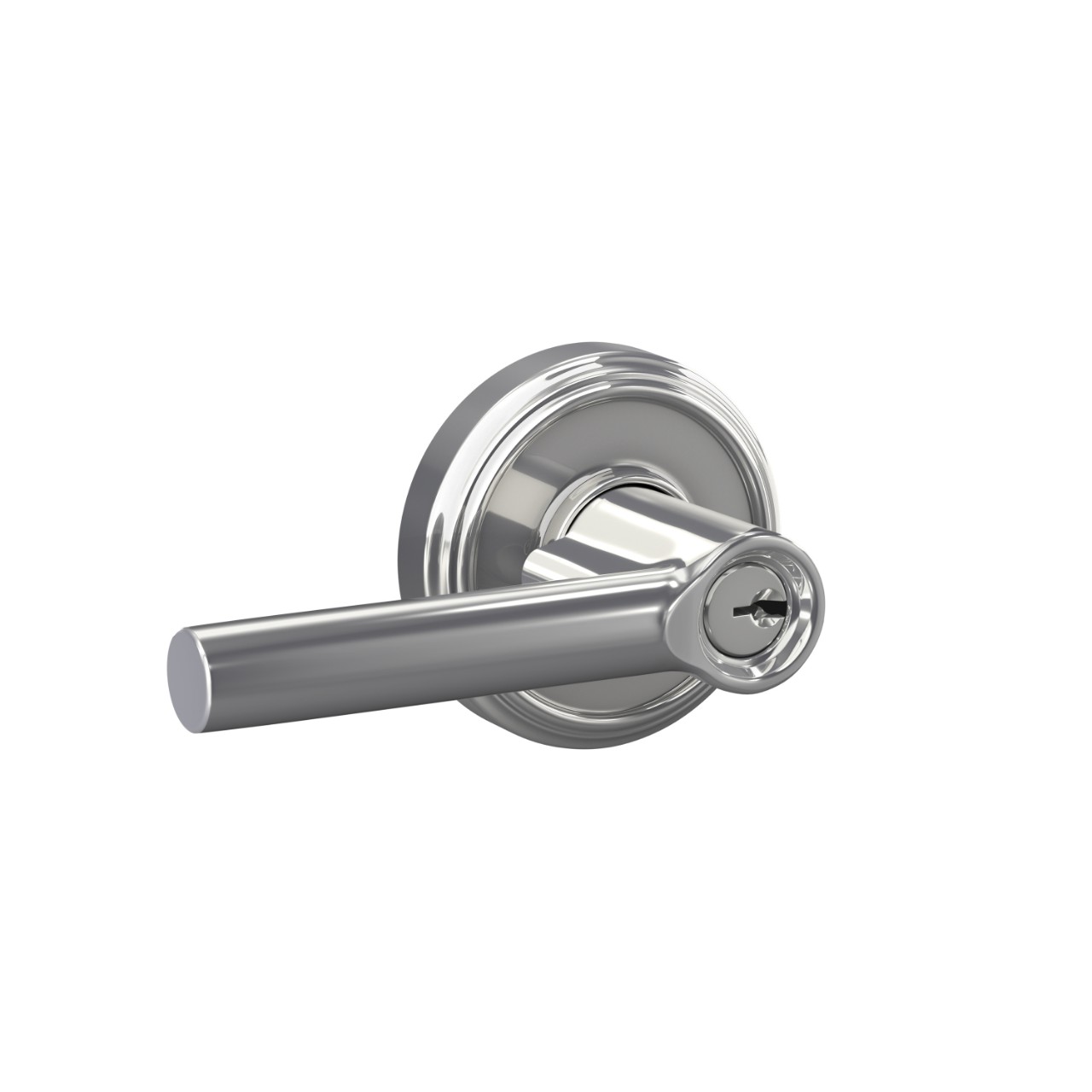 Broadway Lever Keyed Entry Lock with Indy Trim