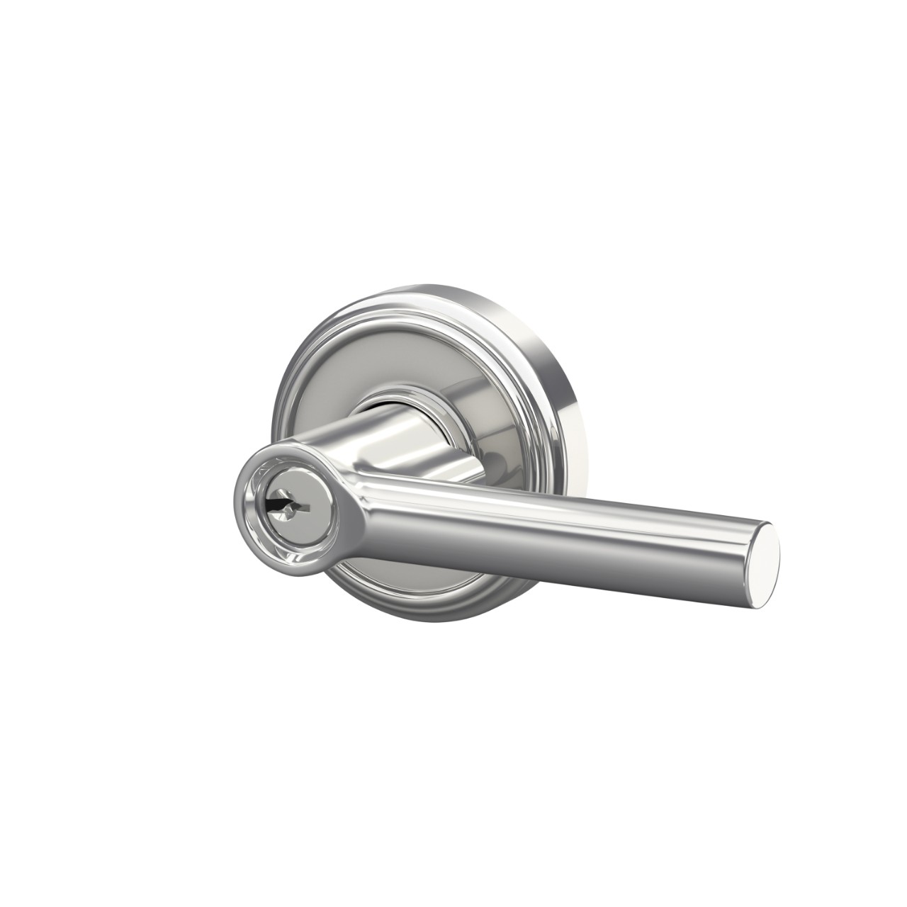 Broadway Lever Keyed Entry Lock with Indy Trim
