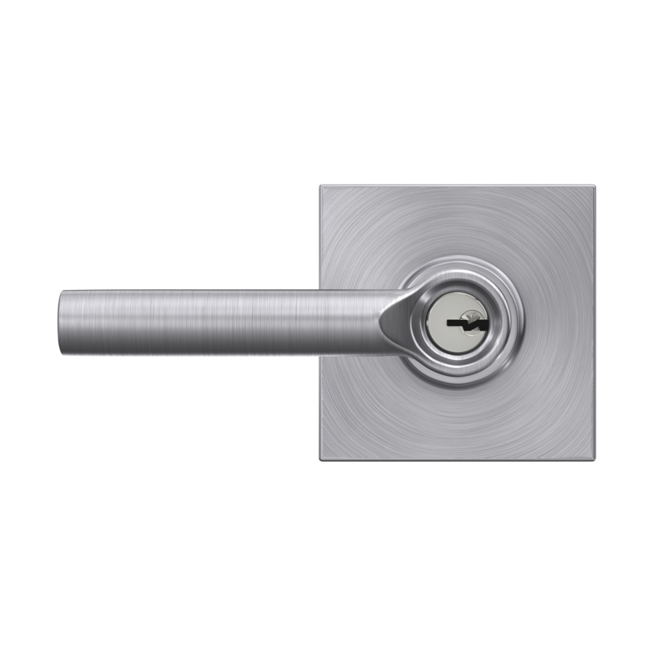 Broadway Lever Keyed Entry Lock with Collins Trim