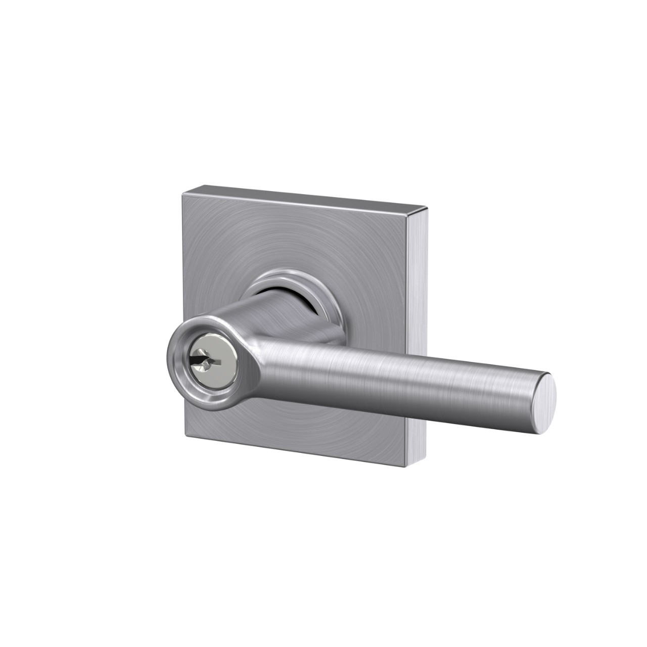 Broadway Lever Keyed Entry Lock with Collins Trim