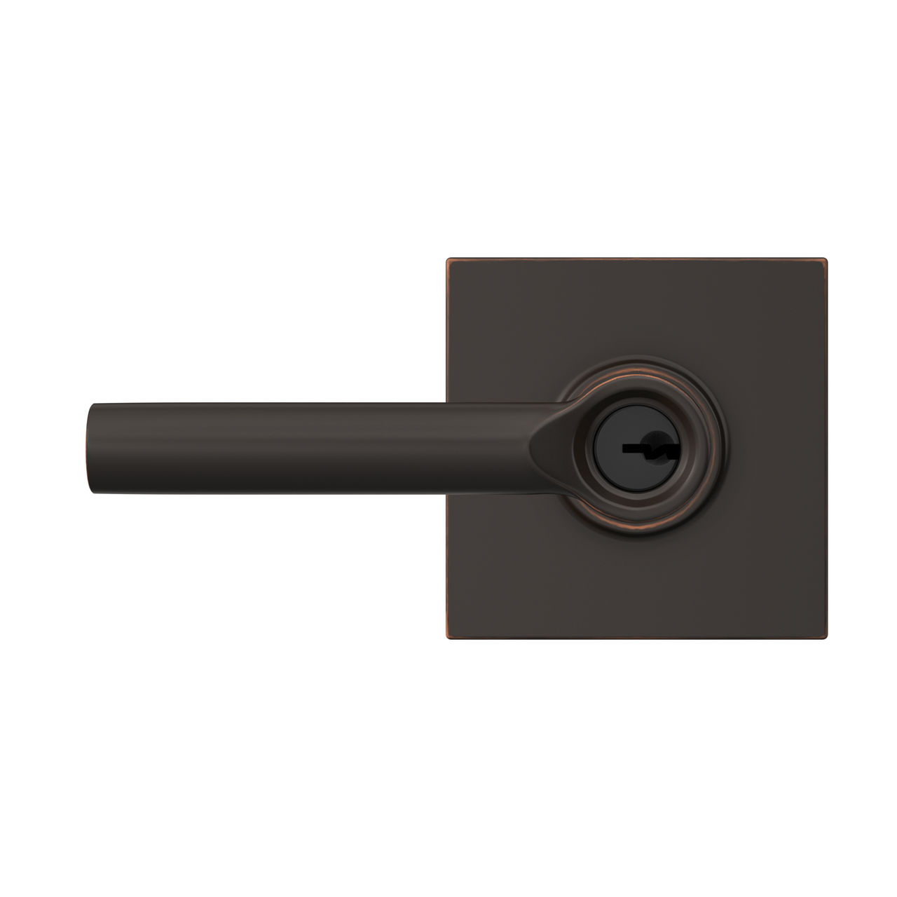 Broadway Lever Keyed Entry Lock with Collins Trim