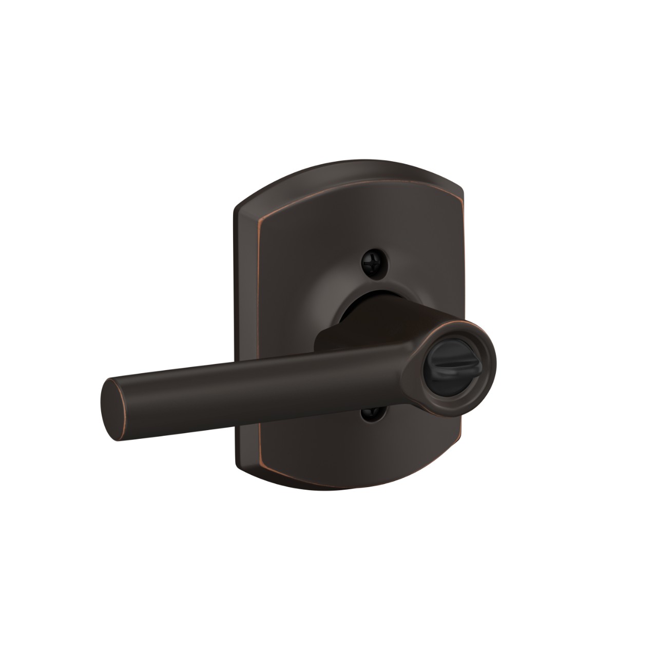 Broadway Lever Keyed Entry Lock with Greenwich Trim