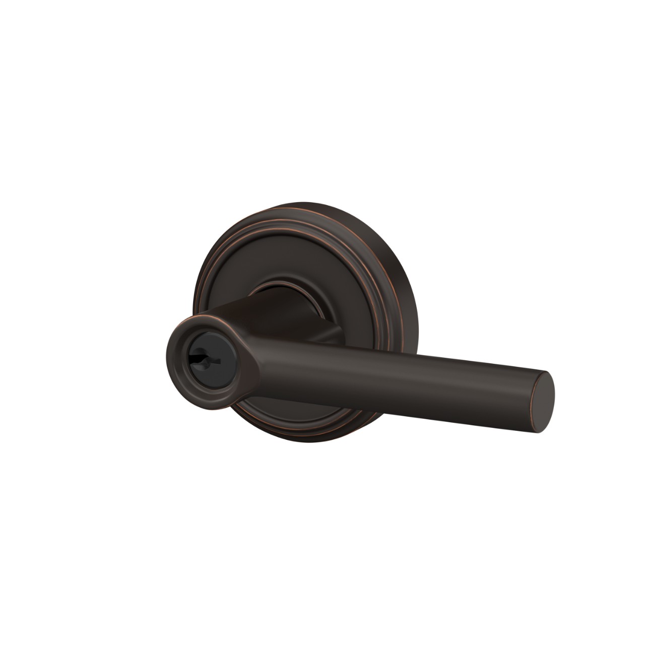 Broadway Lever Keyed Entry Lock with Indy Trim