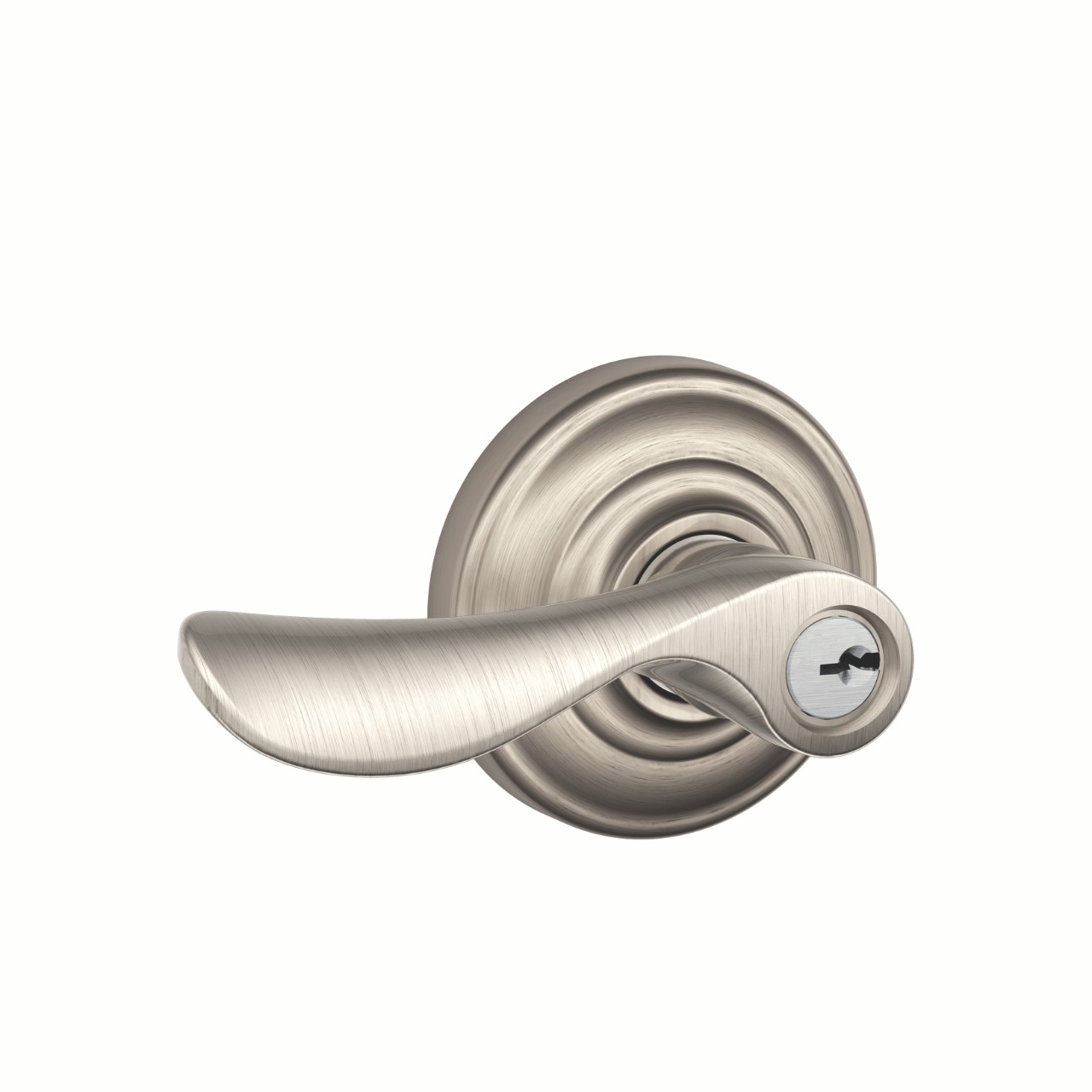 Champagne Lever Keyed Entry Lock with Andover Trim