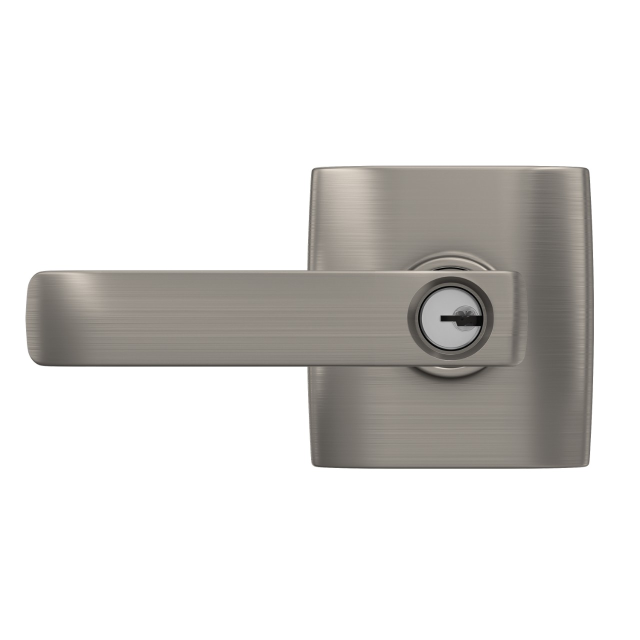 Clybourn Keyed Entry Door Lever with Dalton Trim
