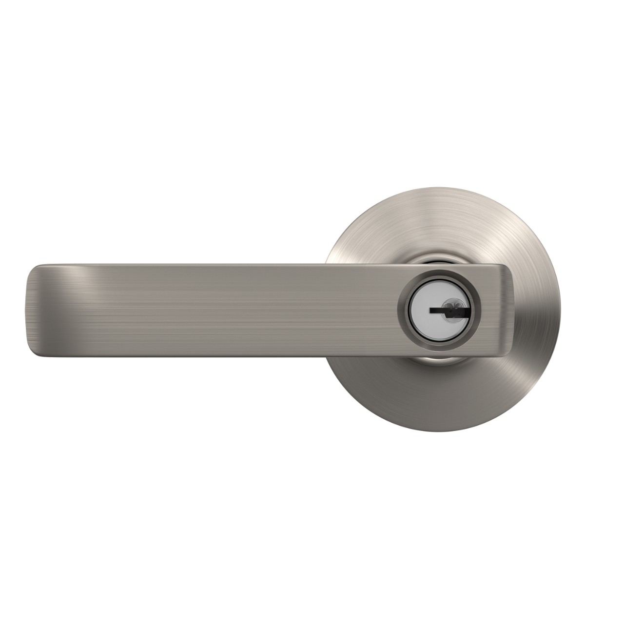 Clybourn Keyed Entry Door Lever with Plymouth Trim