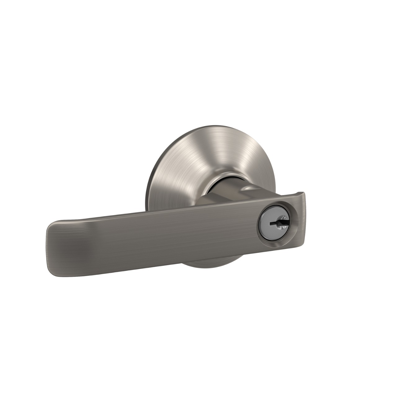 Clybourn Keyed Entry Door Lever with Plymouth Trim