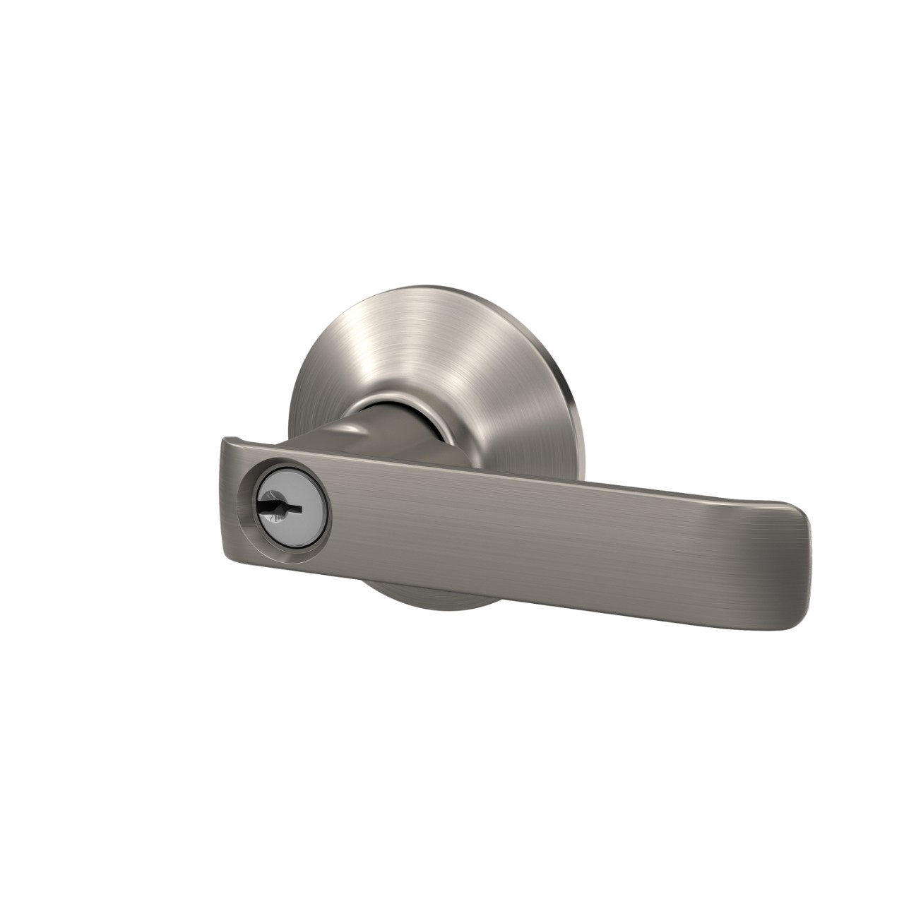 Clybourn Keyed Entry Door Lever with Plymouth Trim