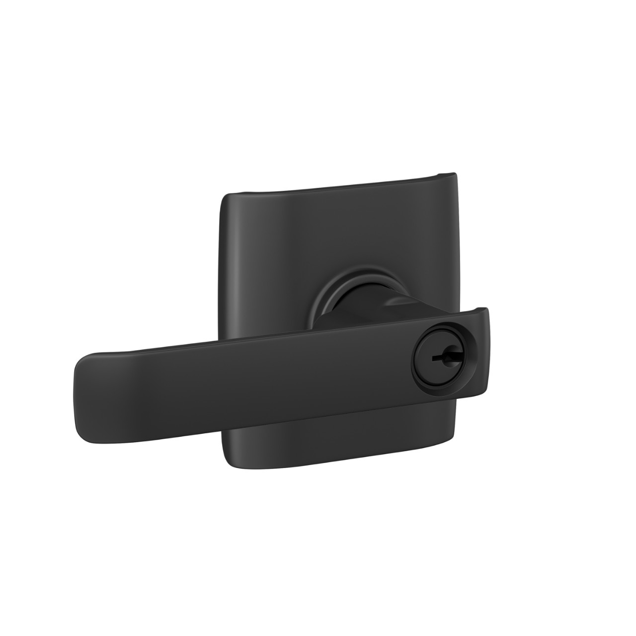 Clybourn Keyed Entry Door Lever with Dalton Trim