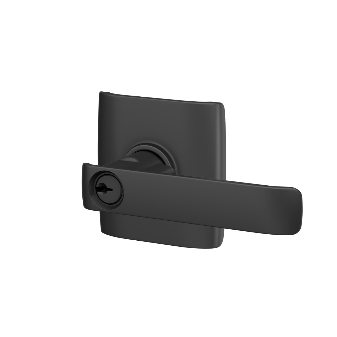 Clybourn Keyed Entry Door Lever with Dalton Trim