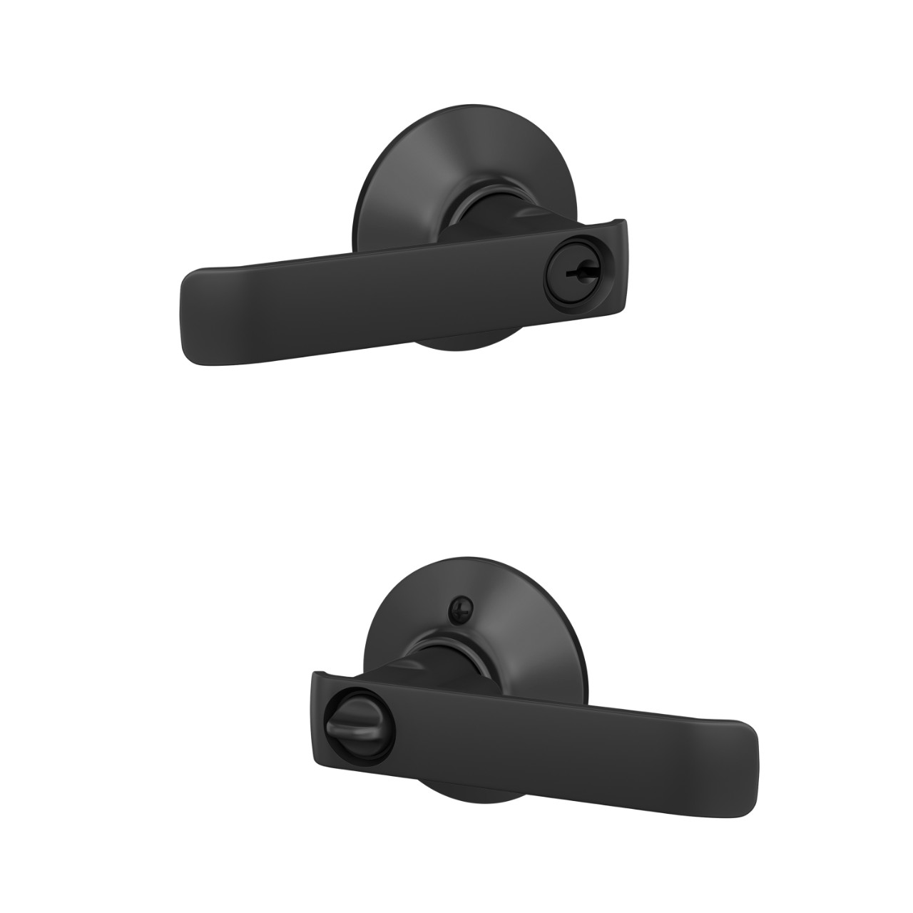 Clybourn Keyed Entry Door Lever with Plymouth Trim