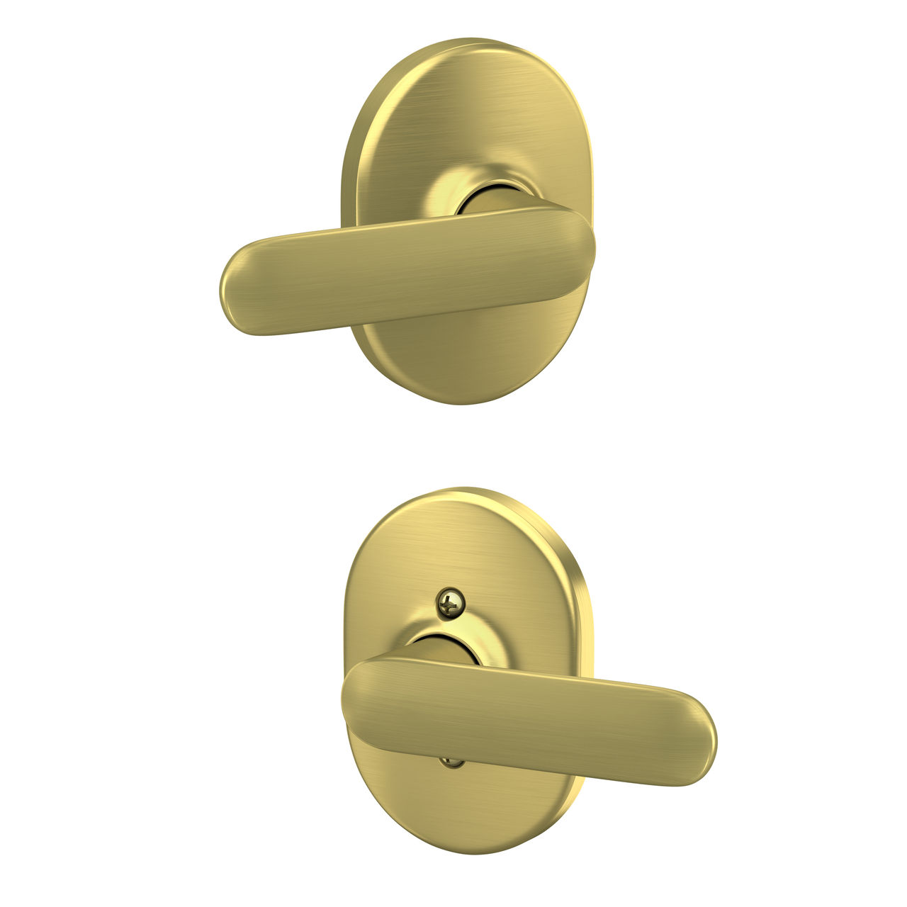 Davlin Lever Hall & Closet Lock with Remsen Trim
