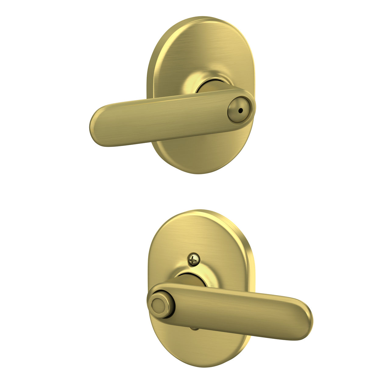 Davlin Lever Bed & Bath Lock with Remsen Trim
