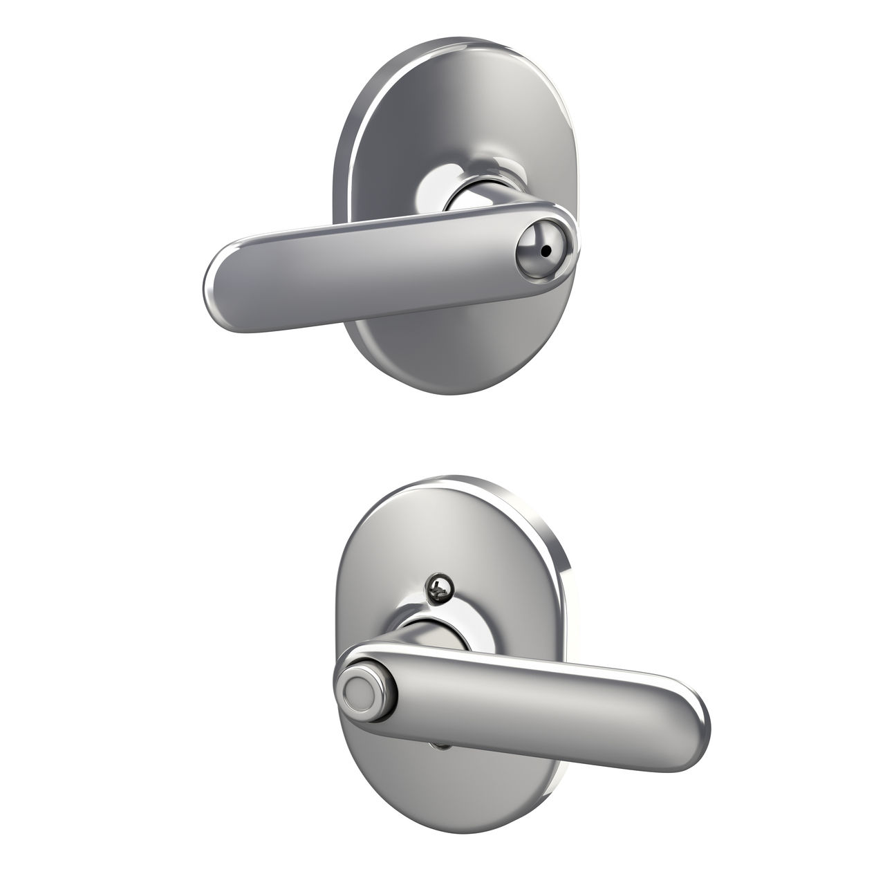 Davlin Lever Bed & Bath Lock with Remsen Trim