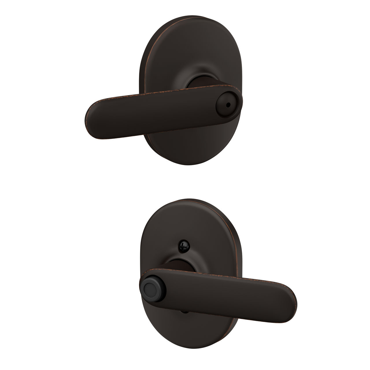 Davlin Lever Bed & Bath Lock with Remsen Trim