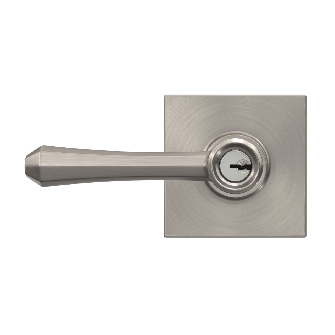 Dempsey Lever Keyed Entry Lock with Collins Trim