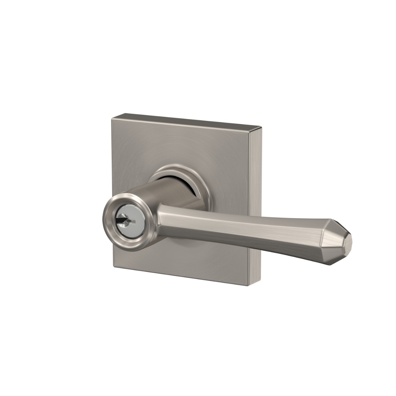 Dempsey Lever Keyed Entry Lock with Collins Trim