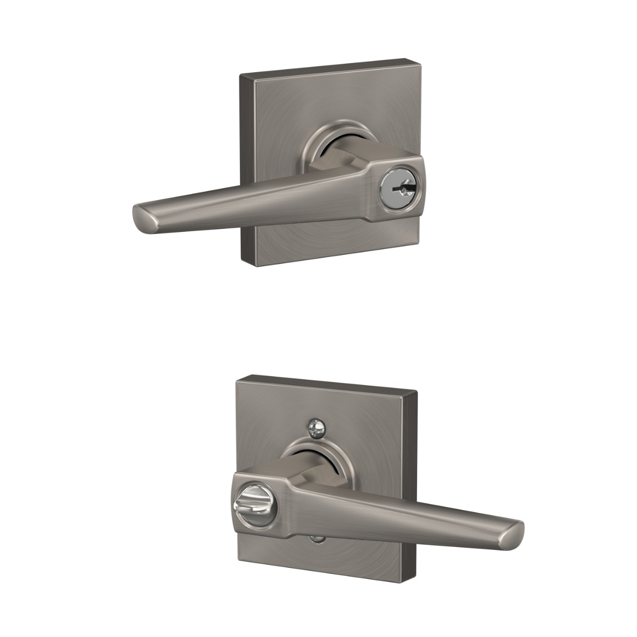 Eller Lever Keyed Entry Lock with Collins Trim
