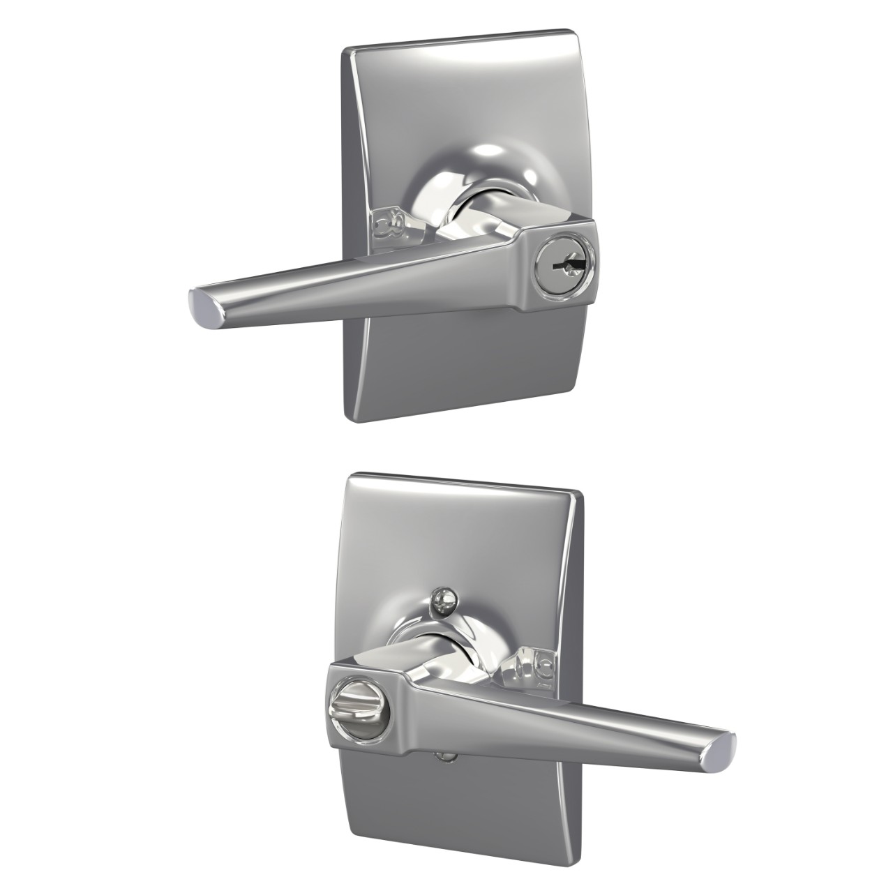 Eller Lever Keyed Entry Lock with Century Trim