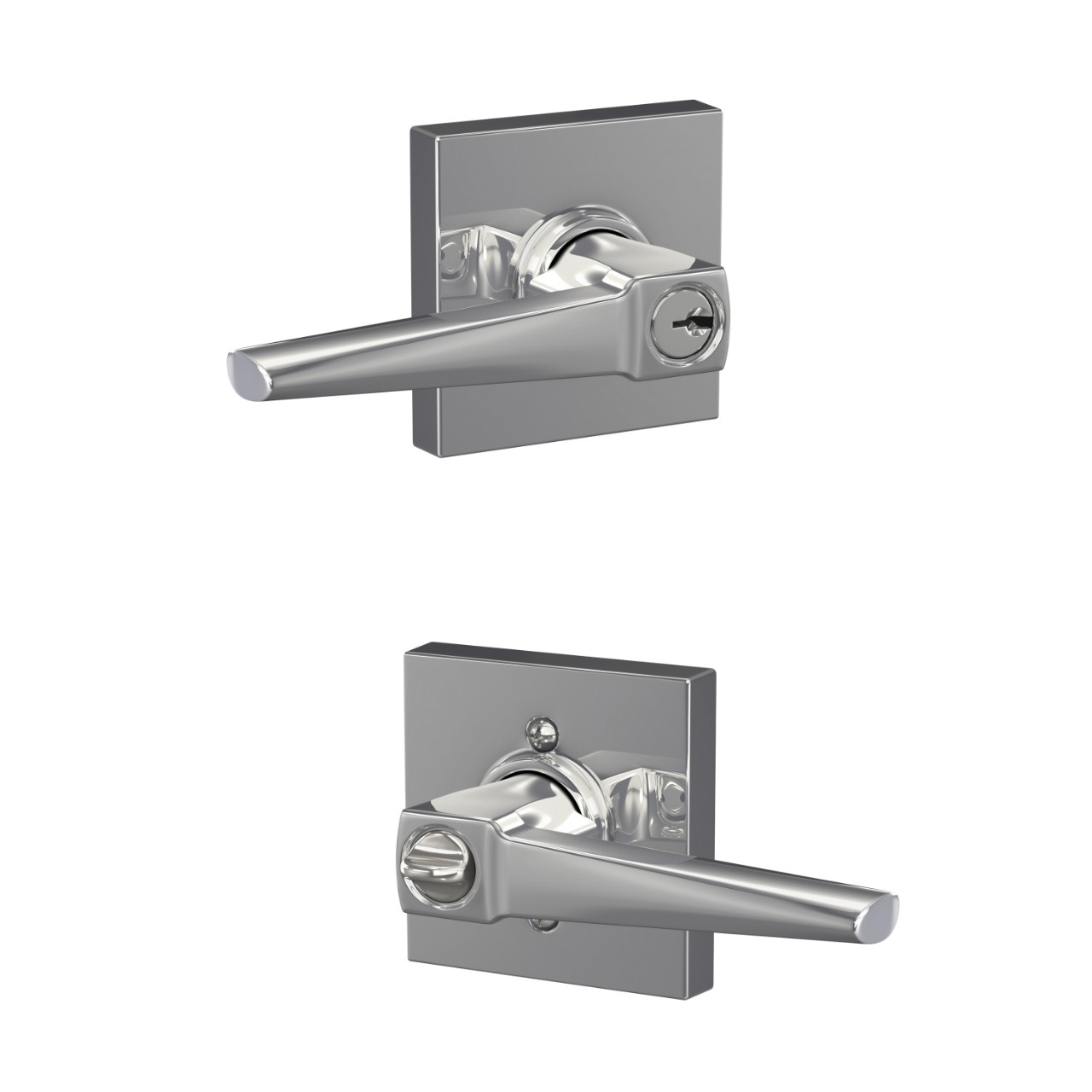 Eller Lever Keyed Entry Lock with Collins Trim