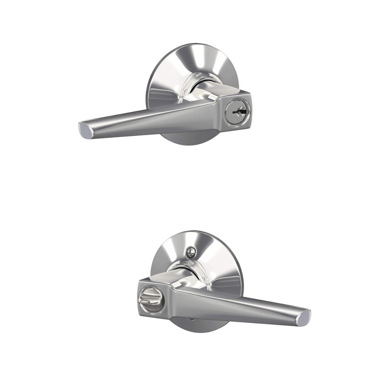 Eller Lever Keyed Entry Lock with Plymouth Trim