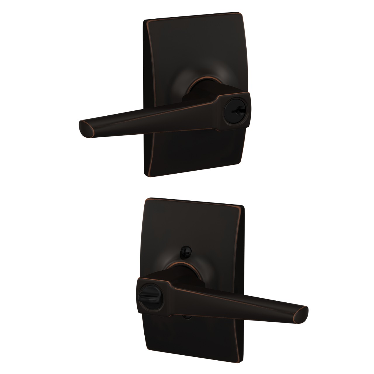 Eller Lever Keyed Entry Lock with Century Trim