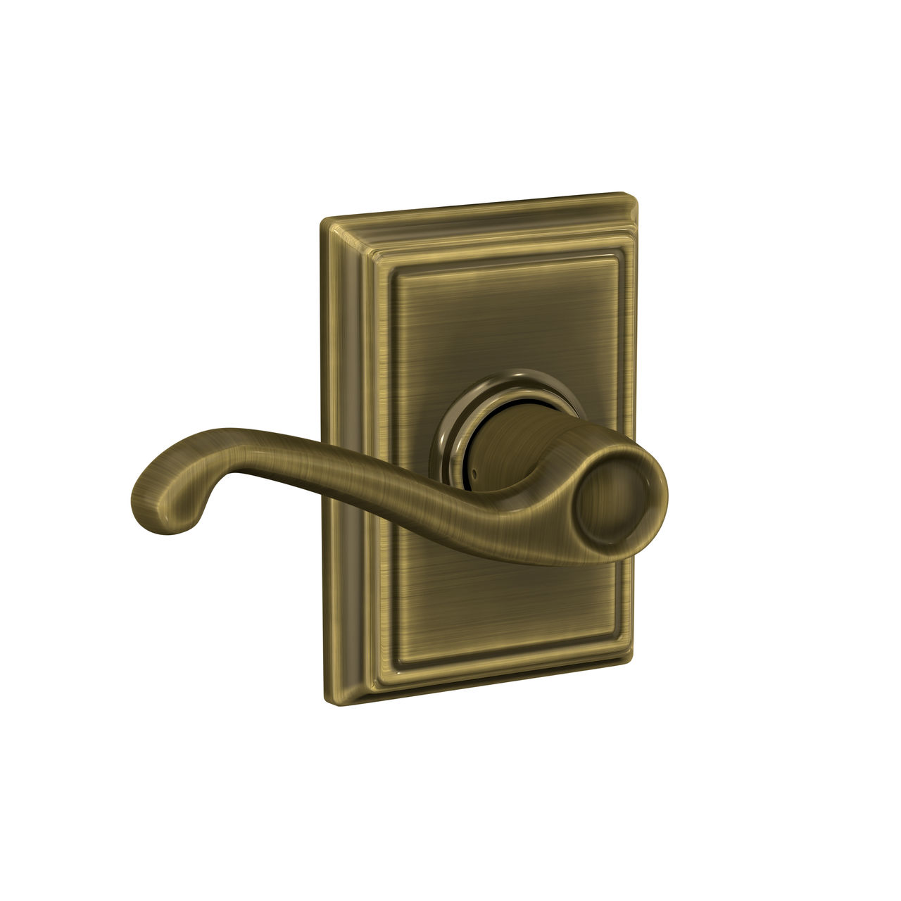 Flair Lever Hall & Closet Lock with Addison Trim