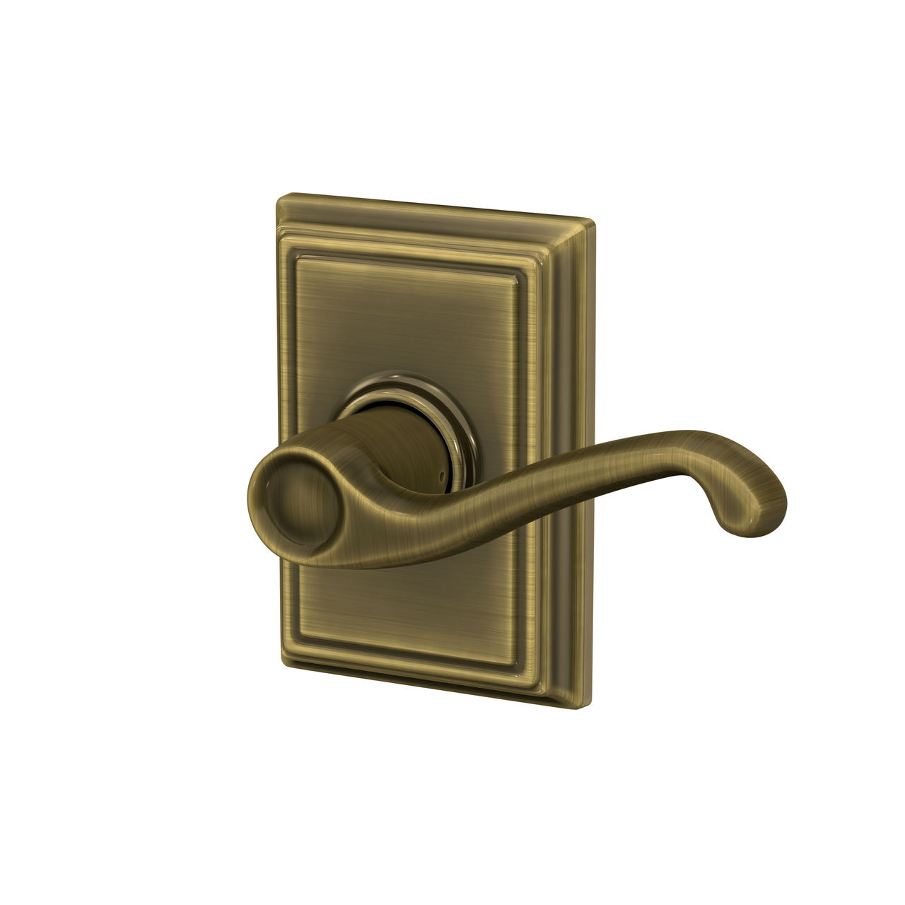 Flair Lever Hall & Closet Lock with Addison Trim
