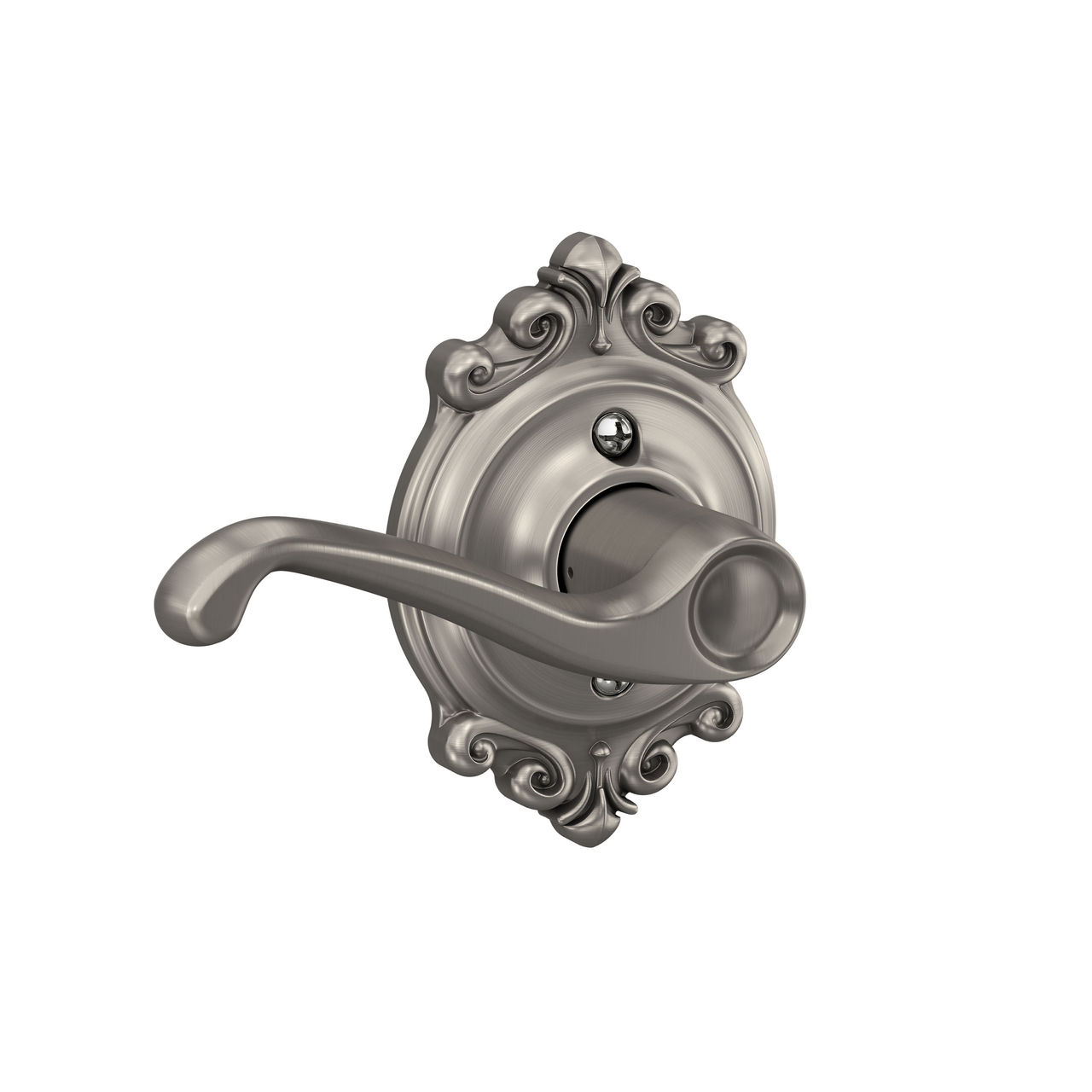 Flair Lever Hall & Closet Lock with Brookshire Trim