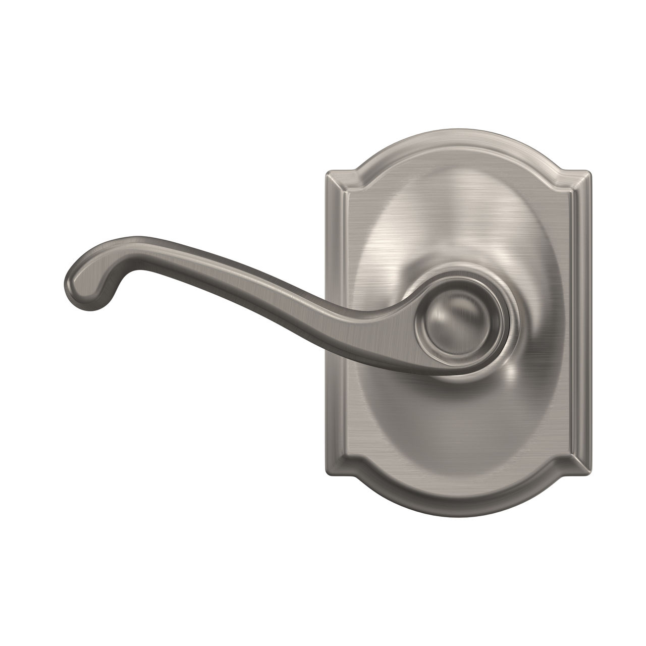 Flair Lever Hall & Closet Lock with Camelot Trim