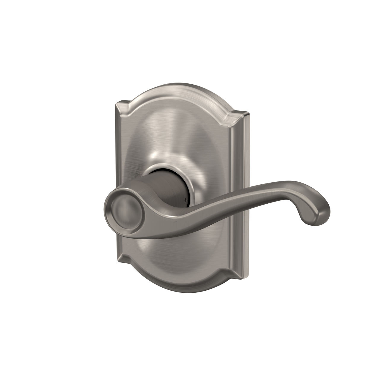 Flair Lever Hall & Closet Lock with Camelot Trim