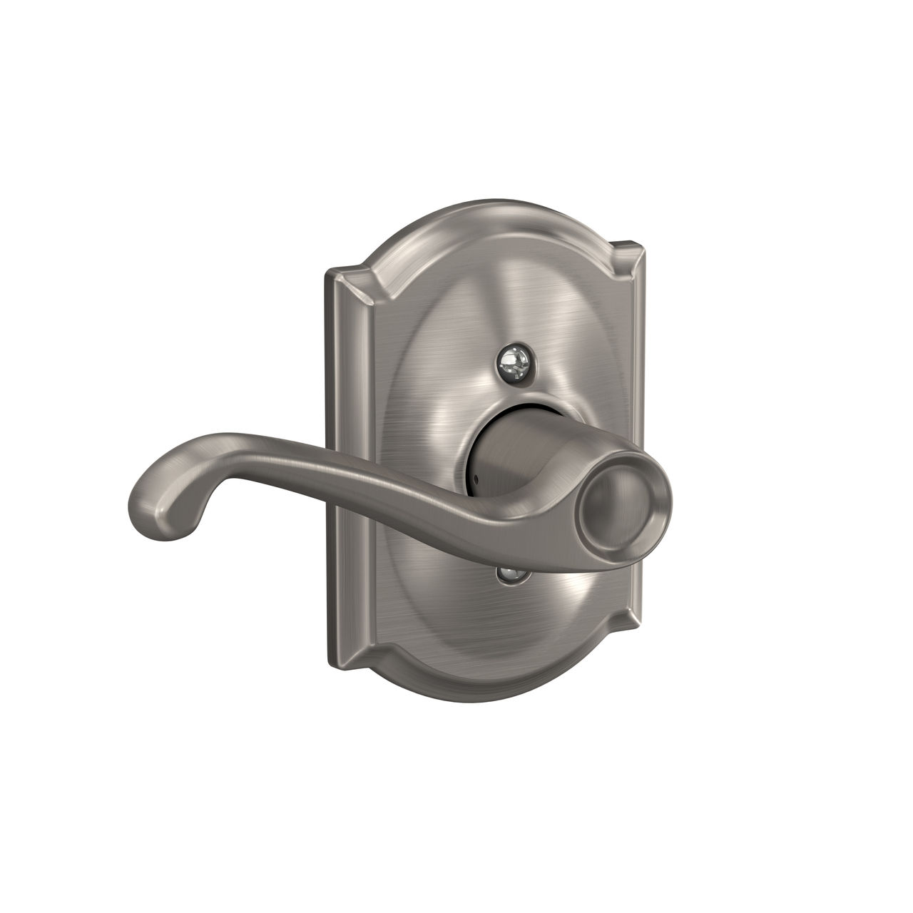 Flair Lever Hall & Closet Lock with Camelot Trim
