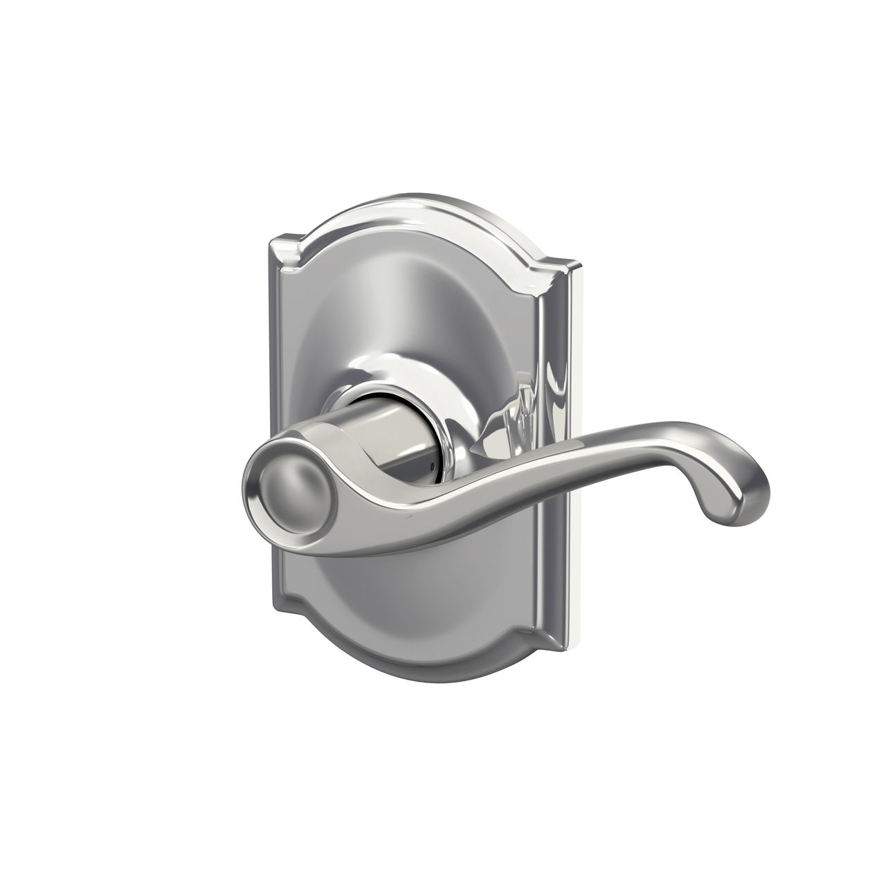 Flair Lever Hall & Closet Lock with Camelot Trim