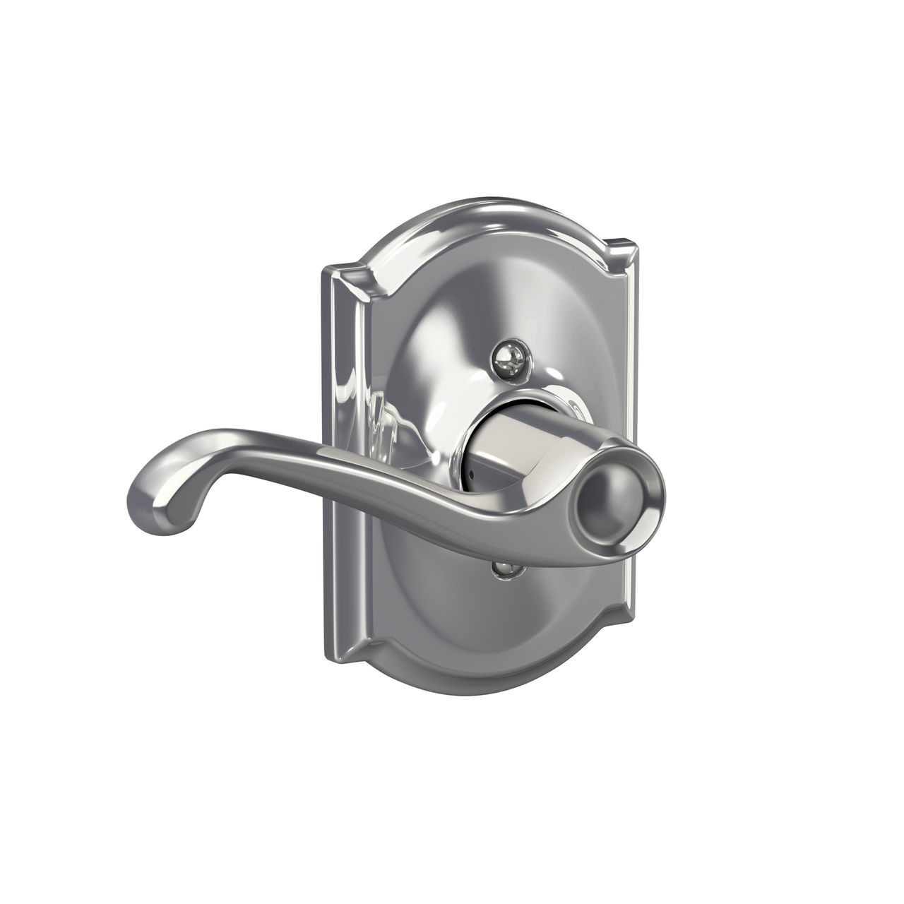 Flair Lever Hall & Closet Lock with Camelot Trim