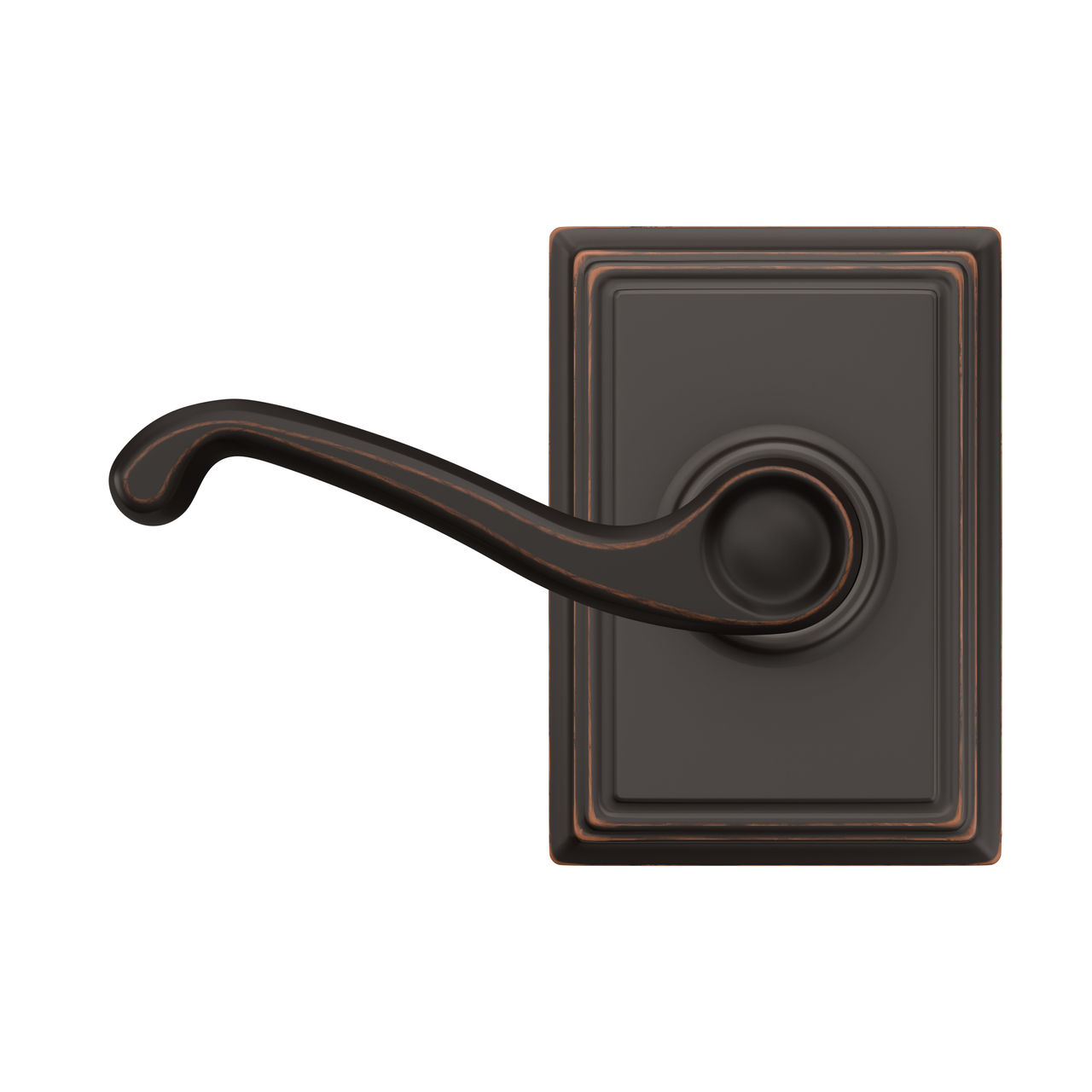 Flair Lever Hall & Closet Lock with Addison Trim