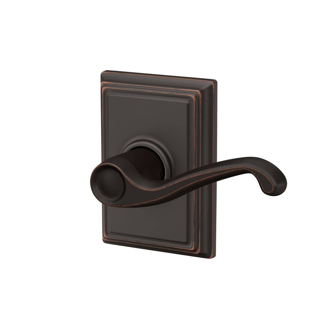 Flair Lever Hall & Closet Lock with Addison Trim