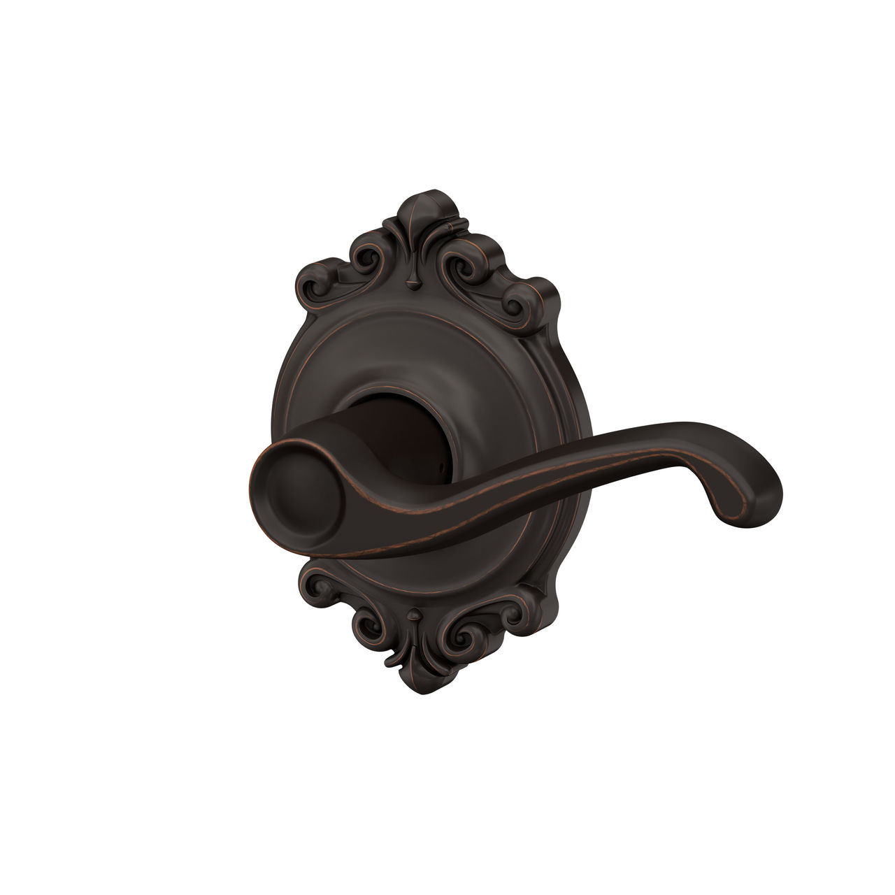 Flair Lever Hall & Closet Lock with Brookshire Trim
