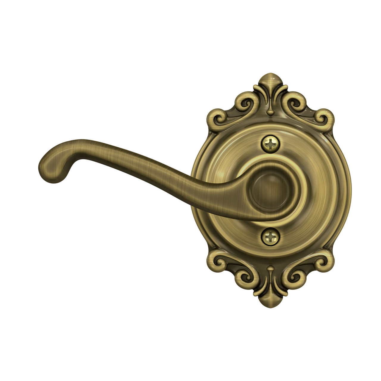 Flair Non-Turning (Dummy) Door Lever with Brookshire Trim