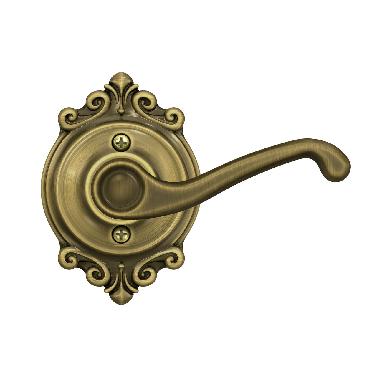 Flair Non-Turning (Dummy) Door Lever with Brookshire Trim