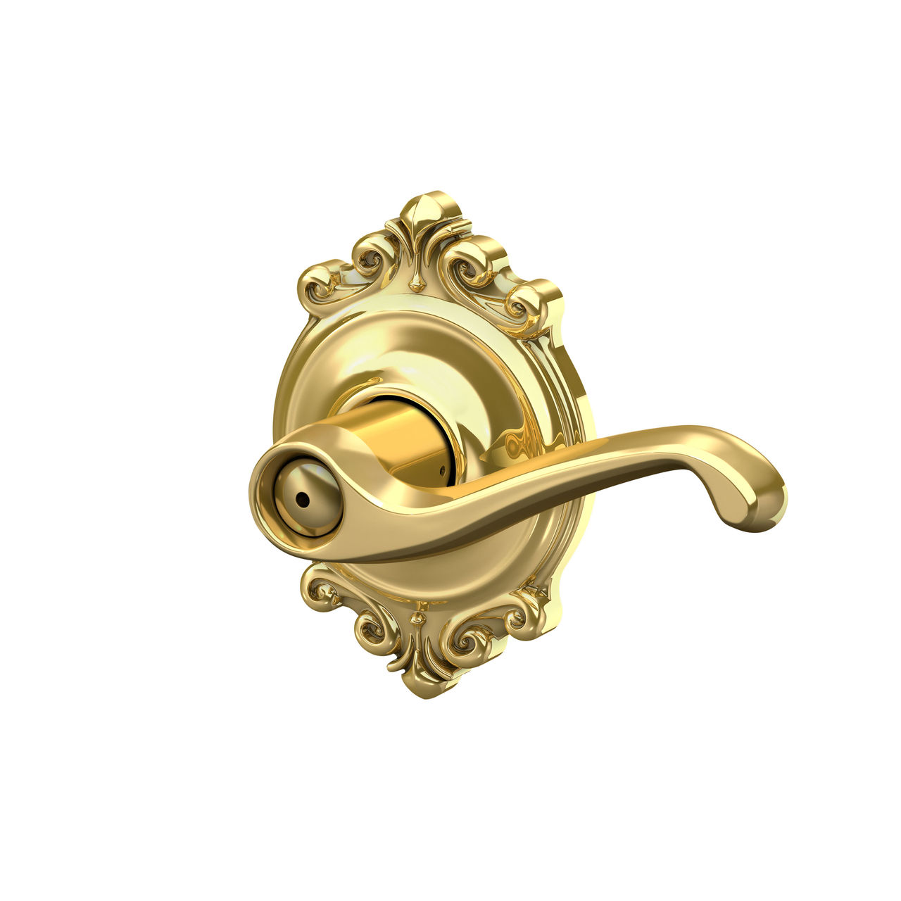Flair Lever Bed & Bath Lock with Brookshire Trim