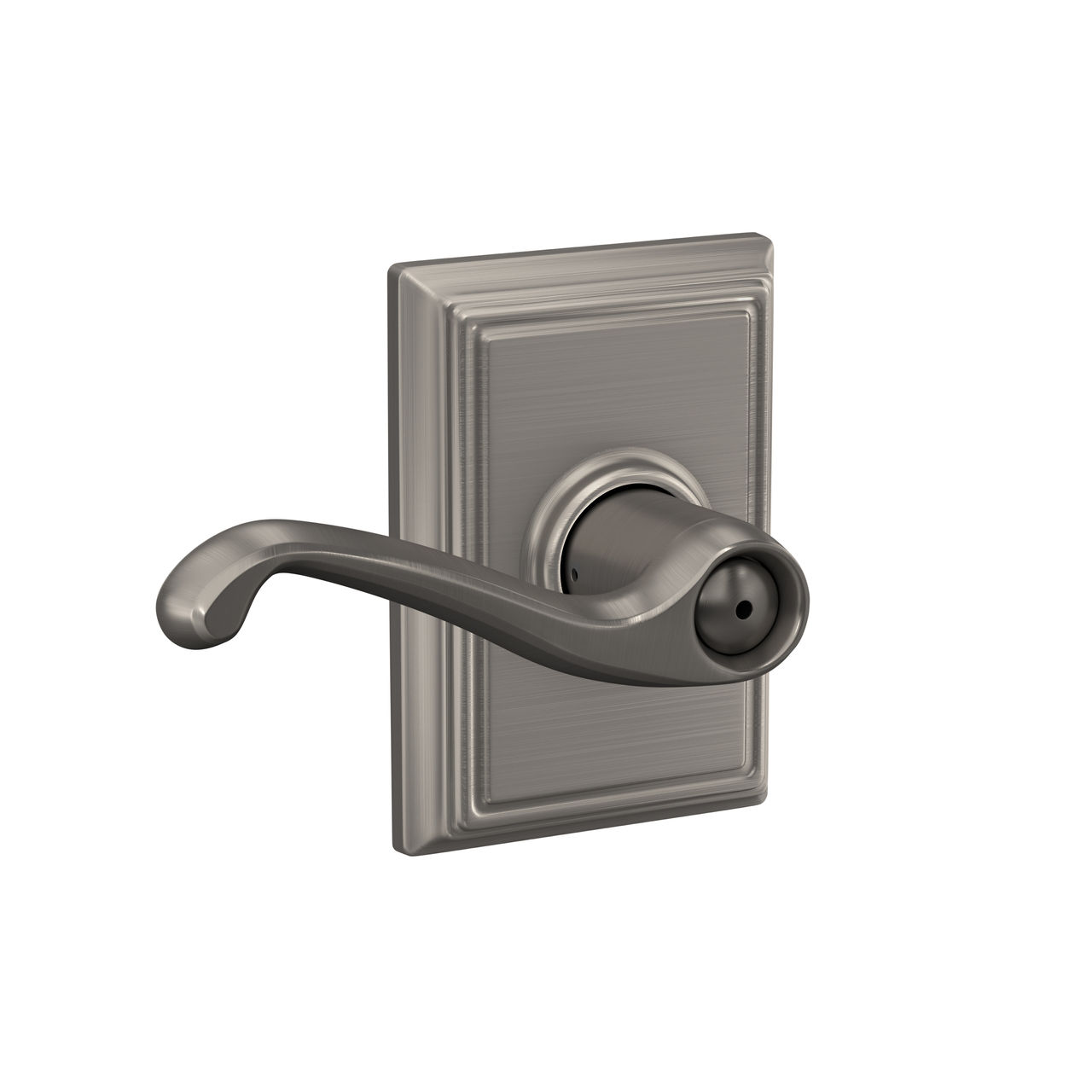 Flair Lever Bed & Bath Lock with Addison Trim
