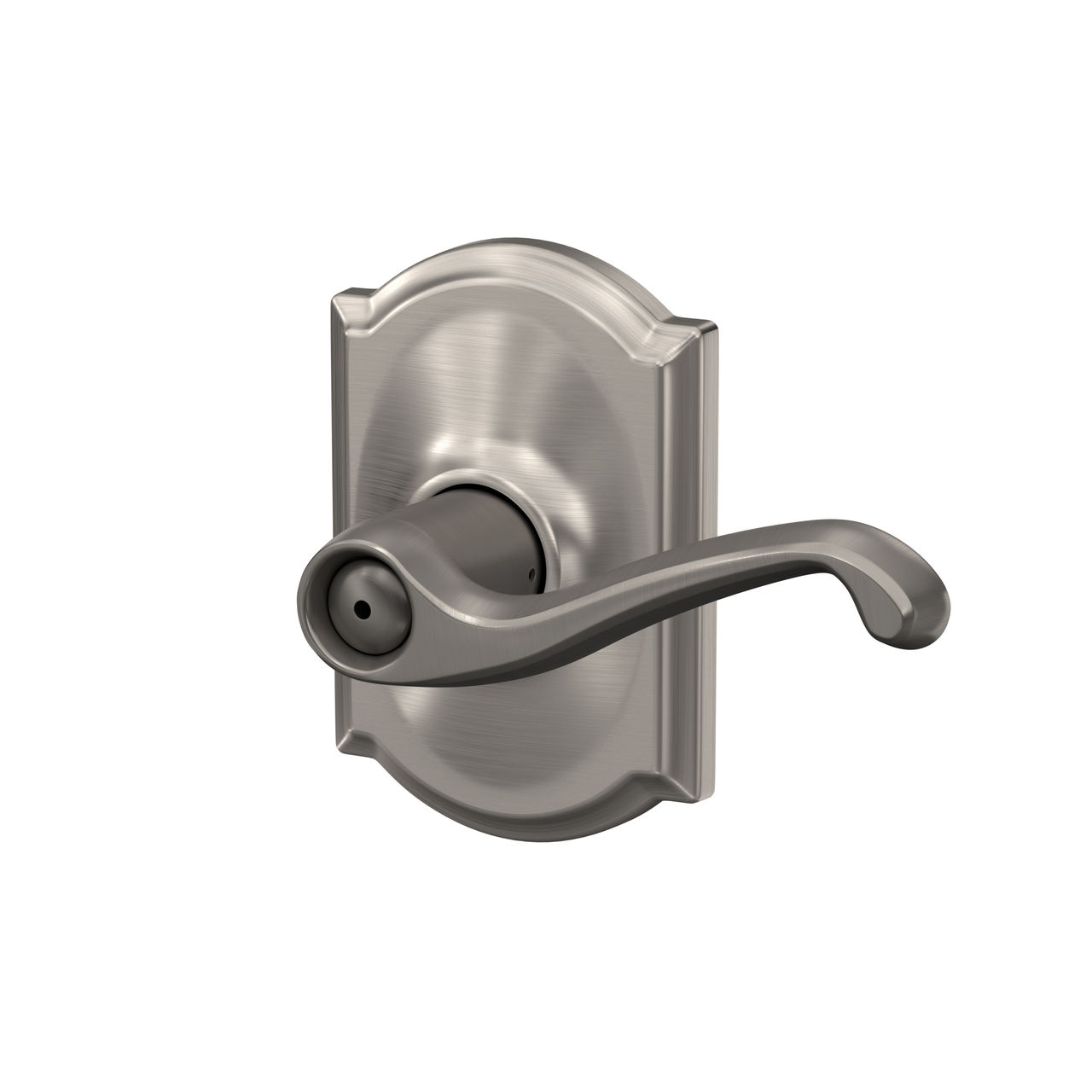 Flair Lever Bed & Bath Lock with Camelot Trim