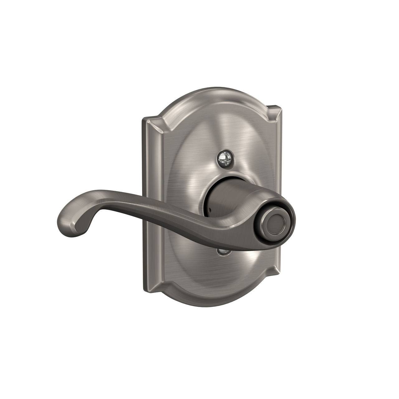 Flair Lever Bed & Bath Lock with Camelot Trim