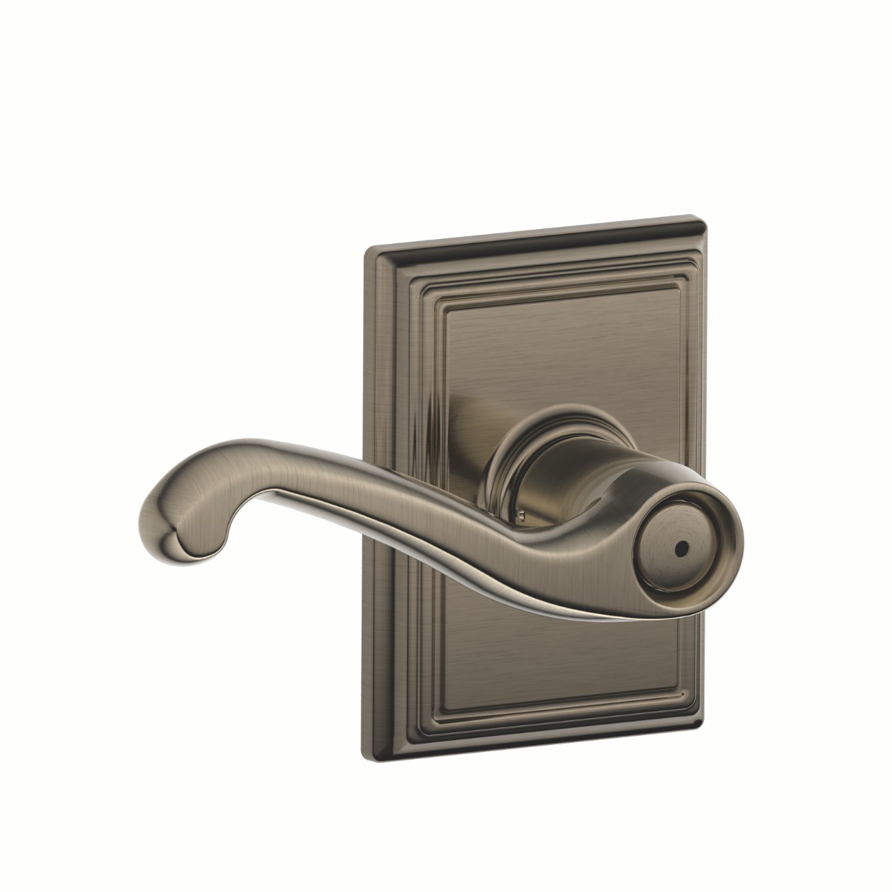 Flair Lever Bed & Bath Lock with Addison Trim