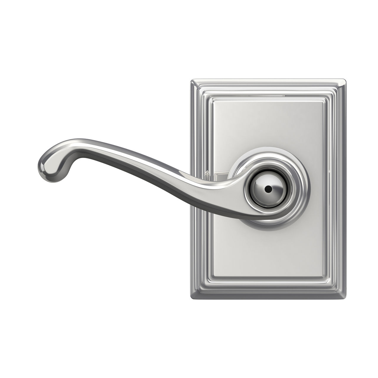 Flair Lever Bed & Bath Lock with Addison Trim