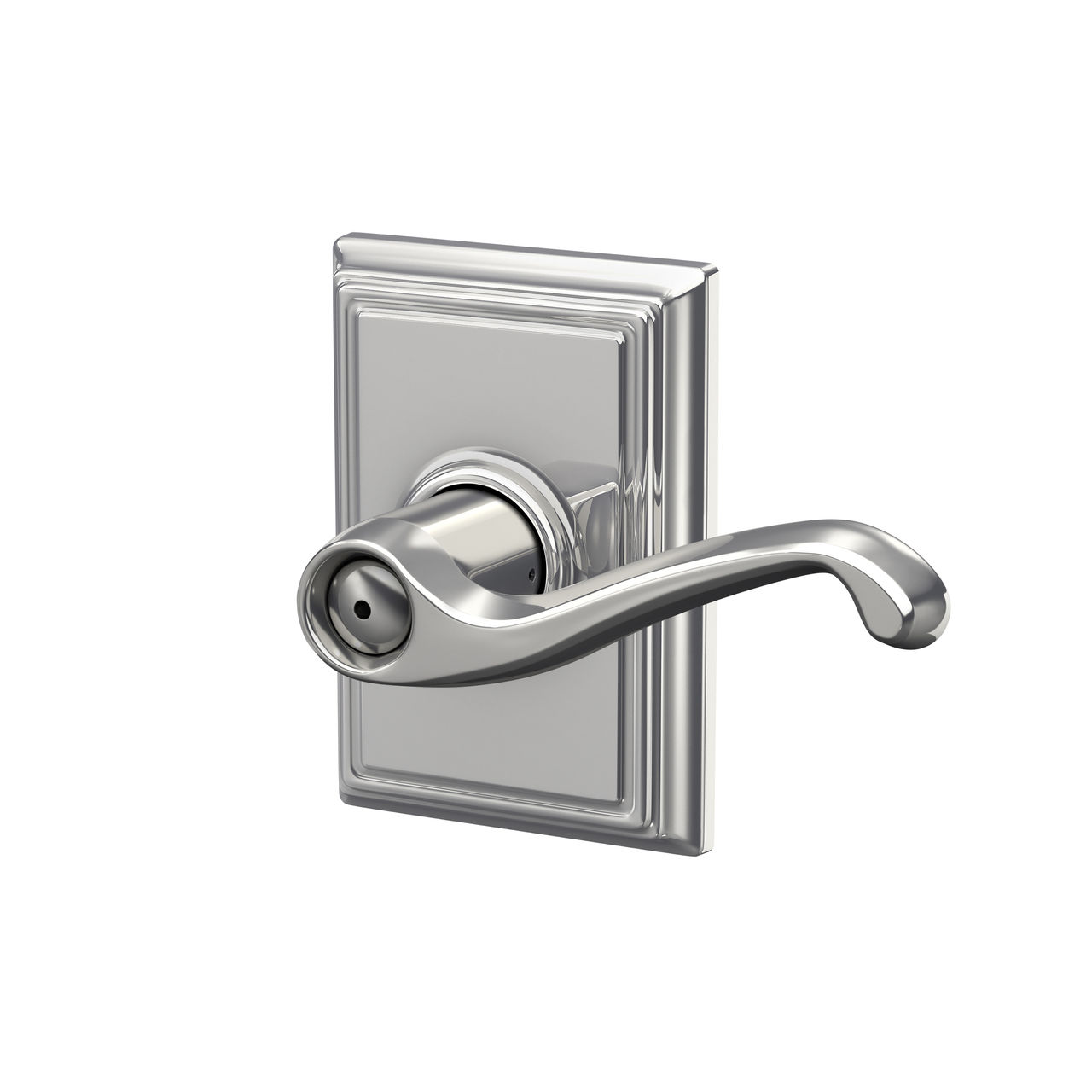 Flair Lever Bed & Bath Lock with Addison Trim