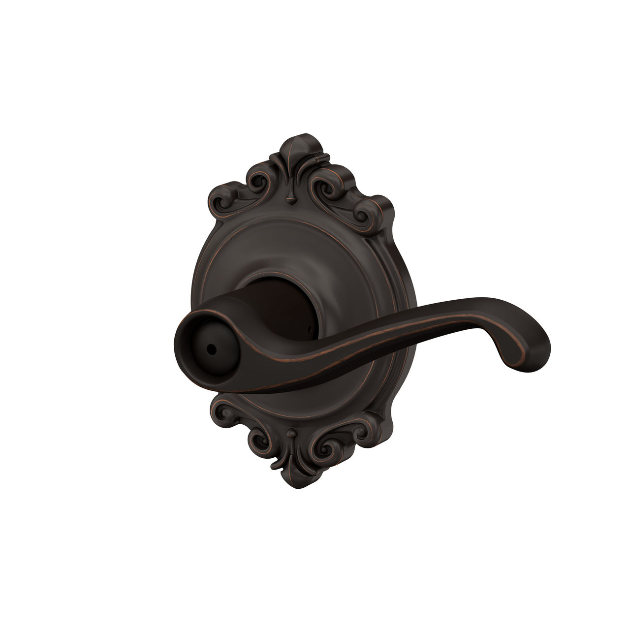 Flair Lever Bed & Bath Lock with Brookshire Trim
